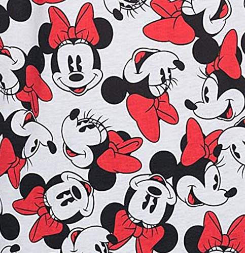 Disney Womens Plus Size T-Shirt Minnie Mouse All Over Print (White, 3X)