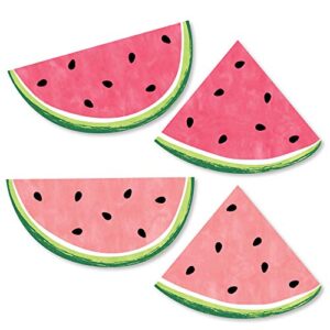big dot of happiness sweet watermelon - decorations diy fruit party essentials - set of 20