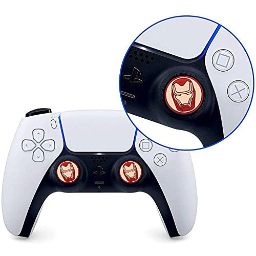 2Pcs Analog Thumb Grip Stick Cover, Wireless Controllers Game Remote Joystick Cap, Fantastic Non-Slip Silicone Handle Protection Cover for PS5/PS4/Xbox one/360/NS PRO (C)