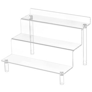 grarry acrylic risers display shelf, 9” perfume organizer stand, acrylic riser for display compatible with funko pop shelf, acrylic display stands for cupcake stand cologne organizer perfume holder