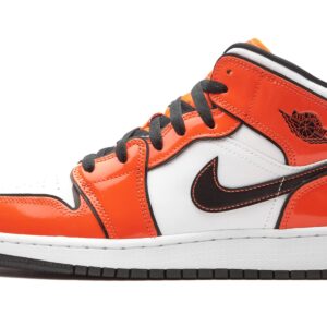 Big Kid's Jordan 1 Mid SE Turf Orange/Black-White (BQ6931 802) - 5.5