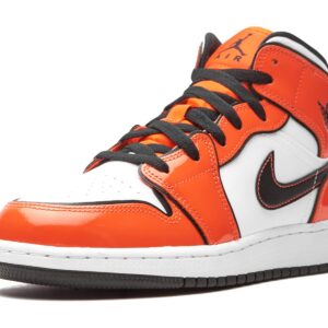 Big Kid's Jordan 1 Mid SE Turf Orange/Black-White (BQ6931 802) - 5.5