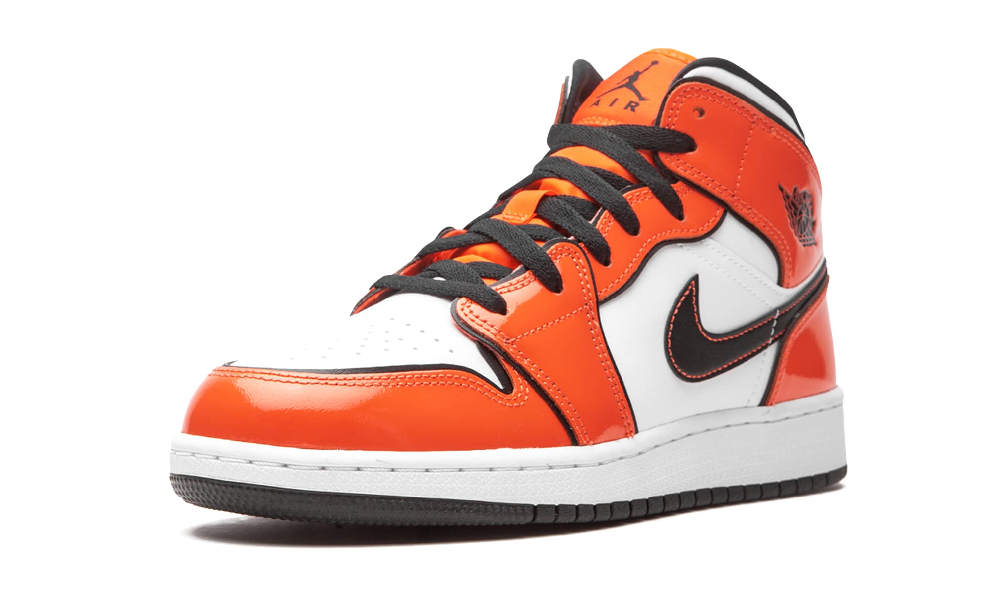 Big Kid's Jordan 1 Mid SE Turf Orange/Black-White (BQ6931 802) - 5.5