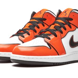 Big Kid's Jordan 1 Mid SE Turf Orange/Black-White (BQ6931 802) - 5.5