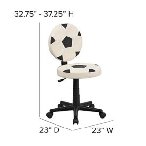 BizChair Soccer Swivel Task Office Chair