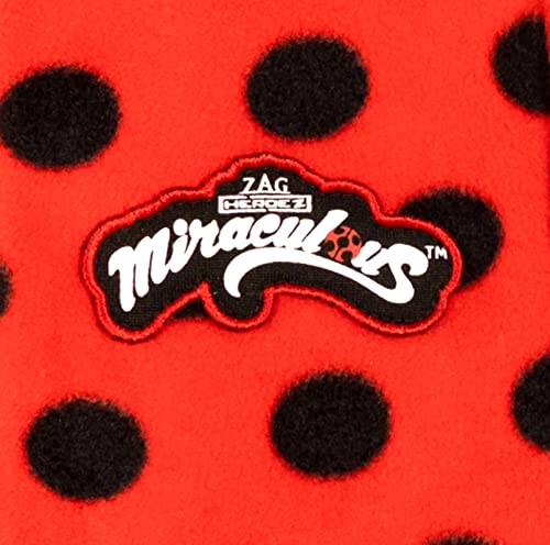 Miraculous Ladybug Little Girls Zip-Up Costume Onesie Pajama Coveralls Red 4-5