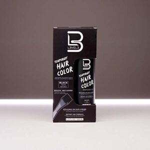 Level 3 Temporary Beard Color - For Black Hair Beards - Full Beard in Minutes - Easy to Apply and No Mixing Required L3 - Level Three Natural Looking Black Dye