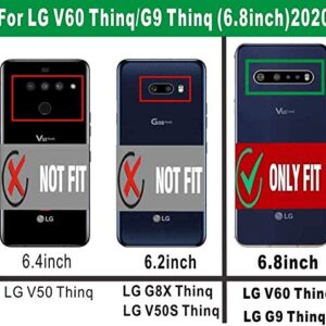 Asuwish Compatible with LG V60 G9 ThinQ Case and Tempered Glass Screen Protector Cover Cell Accessories Slim Soft Silicone Phone Cases for LGV60ThinQ V 60 Thin Q V60ThinQ 60V 5G Women Men Black