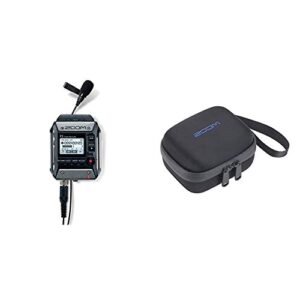 Zoom F1-LP Lavalier Body-Pack Recorder, Audio for Video Recorder, Records to SD Card, Battery Powered, Includes Lavalier Microphone & Zoom CBF-1LP Carrying Case for F1-LP and Accessories