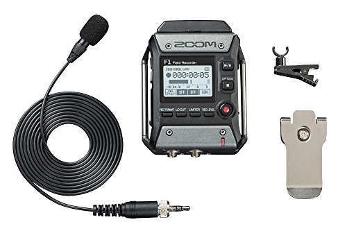 Zoom F1-LP Lavalier Body-Pack Recorder, Audio for Video Recorder, Records to SD Card, Battery Powered, Includes Lavalier Microphone & Zoom CBF-1LP Carrying Case for F1-LP and Accessories