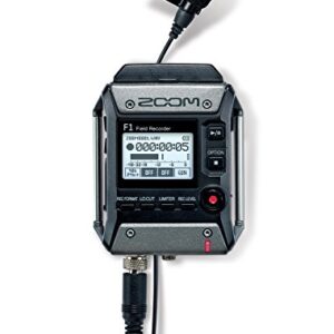 Zoom F1-LP Lavalier Body-Pack Recorder, Audio for Video Recorder, Records to SD Card, Battery Powered, Includes Lavalier Microphone & Zoom CBF-1LP Carrying Case for F1-LP and Accessories
