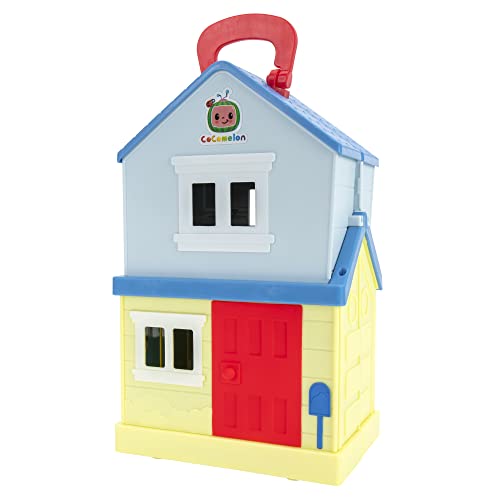 CoComelon Deluxe Family House Playset with Music and Sounds - Includes JJ, Family, Friends, Shark Potty, Crib, Sofa, Chair, High Chair, Dining Room Table, Fridge, Activity Sheet - Amazon Exclusive