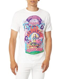 led zeppelin men's electric magic t-shirt, white, large