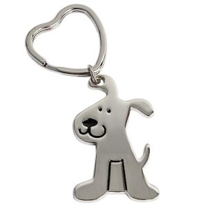 iheartdogs rescue pup keychain - great gift for a dog lover - each purchase provides 4 donated meals to shelter dogs