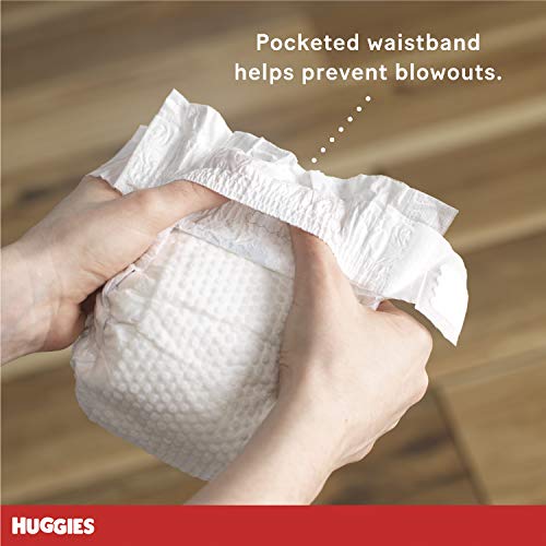 Newborn Baby Diapers (128ct) & Size 1 (198ct), Huggies Little Snugglers