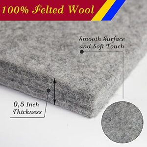 Wool Pressing Pad - 36" x 24" Quilting Ironing Pad by Savina - Take Your Quilting or Other Textile Craft to The Next Level with Professional Results