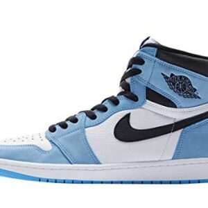 Nike Men's Air Jordan 1 Retro High OG Shoes, White/University Blue-black, 9.5