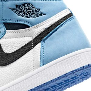 Nike Men's Air Jordan 1 Retro High OG Shoes, White/University Blue-black, 9.5