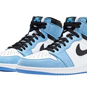 Nike Men's Air Jordan 1 Retro High OG Shoes, White/University Blue-black, 9.5