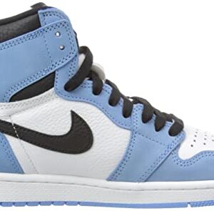 Nike Men's Air Jordan 1 Retro High OG University Blue, White/University Blue/Black, 12