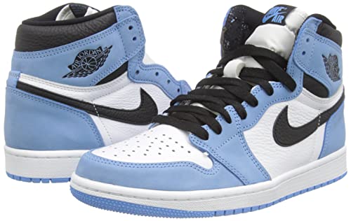 Nike Men's Air Jordan 1 Retro High OG University Blue, White/University Blue/Black, 12