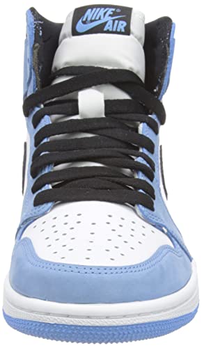 Nike Men's Air Jordan 1 Retro High OG University Blue, White/University Blue/Black, 12