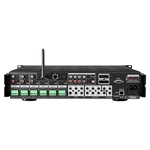 OSD Nero Max12: 6-Zone, 6-Source Amplifier 80W Power, Multi-Room Audio Control, App Integration for iOS & Android, Expand up to 18 Zones, Control4 Driver Support