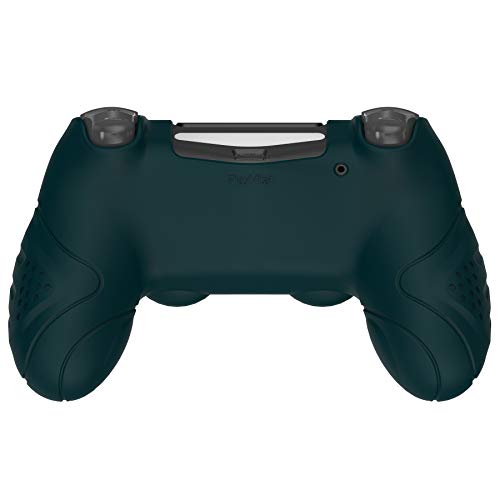 PlayVital Guardian Edition Racing Green Soft Anti-Slip Controller Silicone Case Cover for ps4, Rubber Protector Skins with Joystick Caps for ps4 for ps4 Slim for ps4 Pro Controller