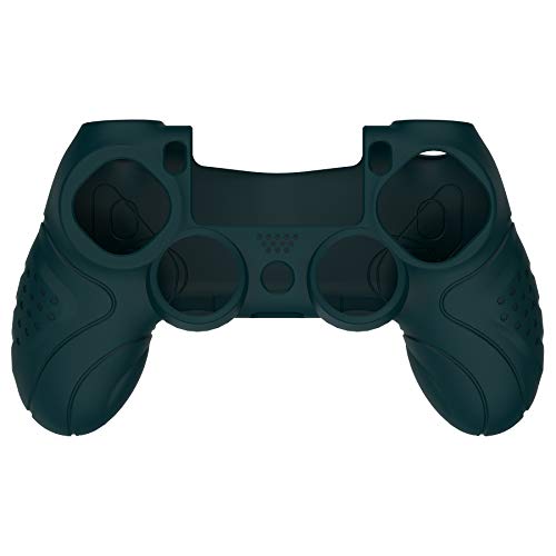 PlayVital Guardian Edition Racing Green Soft Anti-Slip Controller Silicone Case Cover for ps4, Rubber Protector Skins with Joystick Caps for ps4 for ps4 Slim for ps4 Pro Controller