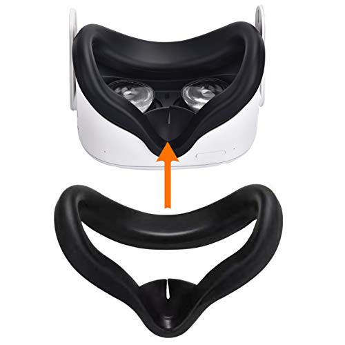 XIAOGE Controller Accessories for Oculus Quest 2 with Face Cover Combo, VR Headset Accessory Sweatproof Anti Collision