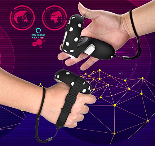 XIAOGE Controller Accessories for Oculus Quest 2 with Face Cover Combo, VR Headset Accessory Sweatproof Anti Collision