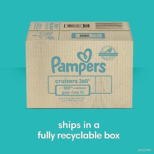 Pampers Diapers Size 7, 88 Count - Pull On Cruisers 360° Fit Disposable Baby Diapers with Stretchy Waistband, Packaging & Prints May Vary