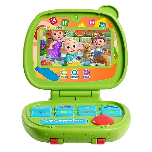 CoComelon Sing and Learn Laptop Toy for Kids, Lights, Sounds, and Music Encourages Letter, Number, Shape, and Animal Recognition, Kids Toys for Ages 18 Month, and Presents