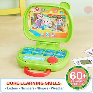 CoComelon Sing and Learn Laptop Toy for Kids, Lights, Sounds, and Music Encourages Letter, Number, Shape, and Animal Recognition, Kids Toys for Ages 18 Month, and Presents