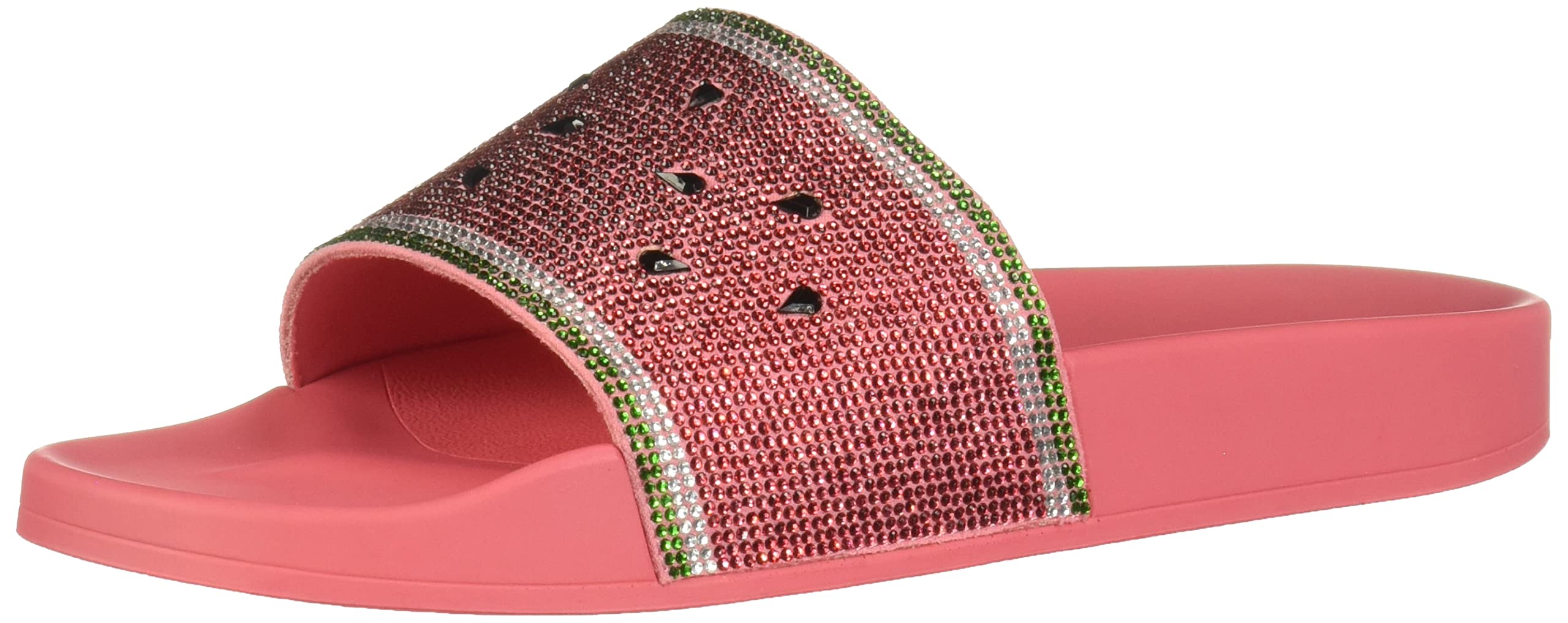 Katy Perry Women's The Jimmi Slide Sandal, WATERMELON/OASIS PINK, 6