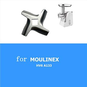 ADUCI 3pcs Meat Grinder Knife Mincer Blade with Square Hole Spare Parts for Moulinex HV6 Type A133 Kitchen Appliance