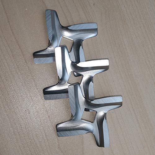 ADUCI 3pcs Meat Grinder Knife Mincer Blade with Square Hole Spare Parts for Moulinex HV6 Type A133 Kitchen Appliance