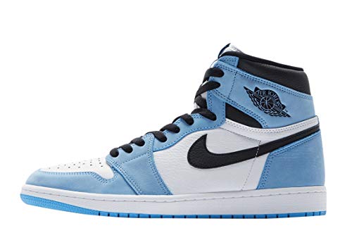 Nike Men's Air Jordan 1 Retro High OG University Blue, White/University Blue/Black, 11.5