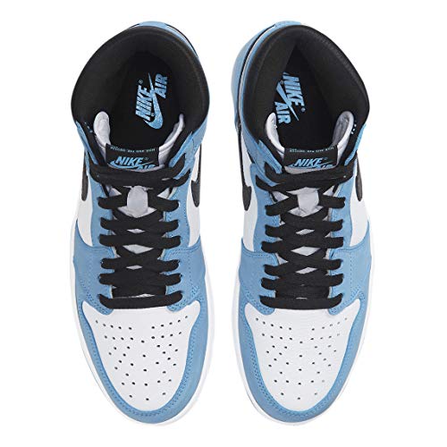 Nike Men's Air Jordan 1 Retro High OG University Blue, White/University Blue/Black, 11.5