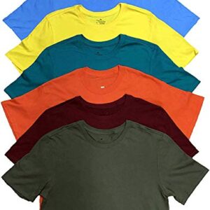 BILLIONHATS 12 Pack Plus Size Men Cotton T-Shirt Bulk Big Tall Short Sleeve Lightweight Tees