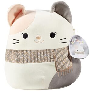squishmallows 12" camette the cat - officially licensed kellytoy plush - collectible soft & squishy kitty stuffed animal toy - add to your squad - gift for kids, girls & boys - 12 inch