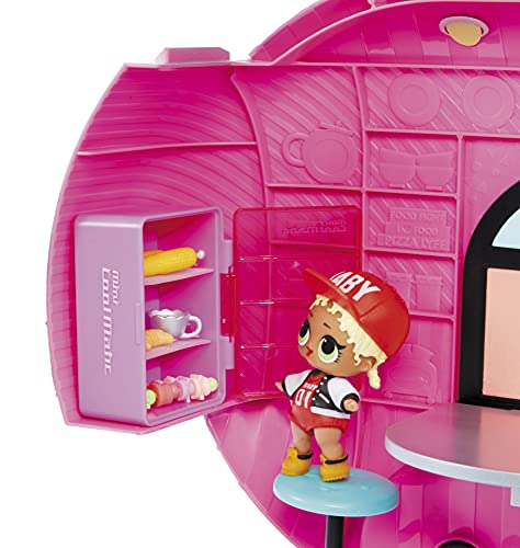 LOL Surprise OMG Glamper Fashion Camper Doll Playset with 55+ Surprises, Fully-Furnished with Light Up Pool, Water Slide, Bunk Beds, Cafe, BBQ Grill, DJ Booth - Gift Toy for Girls Ages 4 5 6 7+ Years