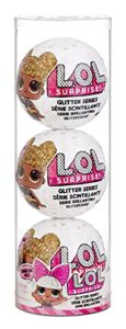 l.o.l. surprise! glitter series style 4 dolls- 3 pack, each with 7 surprises including outfits accessories, re-released collectible gift for kids, toys for girls and boys ages 4 5 6 7+ years old