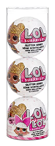 L.O.L. Surprise! Glitter Series Style 4 Dolls- 3 Pack, Each with 7 Surprises Including Outfits Accessories, Re-Released Collectible Gift for Kids, Toys for Girls and Boys Ages 4 5 6 7+ Years Old