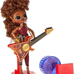 LOL Surprise OMG Remix Rock Ferocious Fashion Doll with 15 Surprises Including Bass Guitar, Outfit, Shoes, Stand, Lyric Magazine, & Record Player Playset, Kids Gift, Toys for Girls Boys Ages 4 5 6 7+