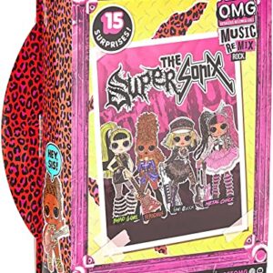 LOL Surprise OMG Remix Rock Ferocious Fashion Doll with 15 Surprises Including Bass Guitar, Outfit, Shoes, Stand, Lyric Magazine, & Record Player Playset, Kids Gift, Toys for Girls Boys Ages 4 5 6 7+