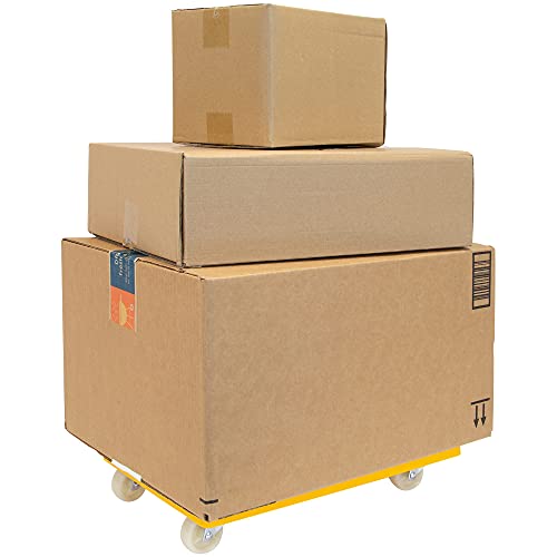 Mount-It! Furniture Dolly for Moving- Securely Holds 220 Pounds | Piano Moving Dolly Cart Also Moves Couches, Fridges, Boxes | 4 Wheel Dolly Rolls Without Harming Floors | No Assembly Required