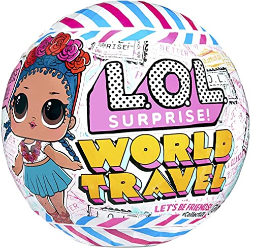 L.O.L. Surprise! World Travel™ Dolls with 8 Surprises Including Doll, Fashions, and Travel Themed Accessories - Great Gift for Girls Age 4+