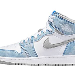 Nike Unisex Air Jordan 1 Retro HI OG (GS) Sneakers, Kids, Hyper Royal/White Royal/Blanc, 7Y M US