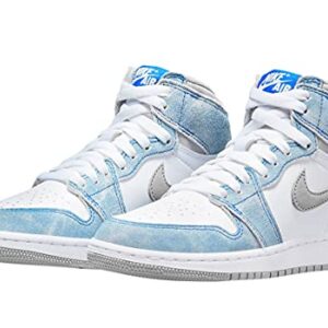 Nike Unisex Air Jordan 1 Retro HI OG (GS) Sneakers, Kids, Hyper Royal/White Royal/Blanc, 7Y M US